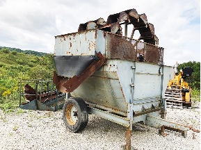 Power screen bucket wheel dewatering screen, iron city supply